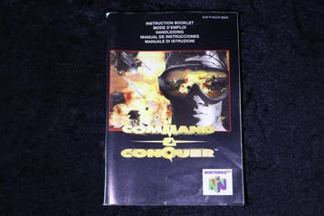Command & Conquer Nintendo 64 N64 Manual NUS-P-NCCP-NEXP, Verzenden, Nieuw