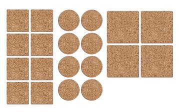 Set van 20 anti kras, anti slip vloerglijders (kurk, met pl, Ophalen of Verzenden, Nieuw