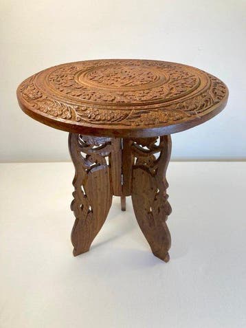 Gueridon - Hout - Indisch guéridon van massief exotisch