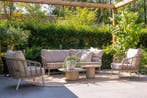 Taste Puglia/Demi Loungeset (5-delig) - latte, Tuin en Terras, Verzenden, Nieuw, Hout, Loungeset
