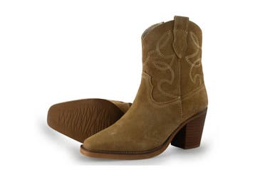 Manfield Cowboy laarzen in maat 38 Beige, Verzenden, Beige, Zo goed als nieuw, Manfield