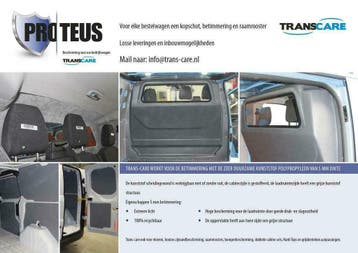 Bedrijfswagen inrichting kopschot betimmering dubbele cabine, Auto-onderdelen, Ophalen of Verzenden, Nieuw, Volkswagen