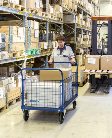 Kongamek gaaswagen, laadvermogen 500 kg  -  Blauw  -  Staal, Verzenden