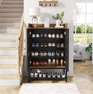 Schoenenkast met Deuren – Moderne 5-Lagen Houten Opbergkast, Huis en Inrichting, Kasten | Ladekasten, Verzenden, Nieuw