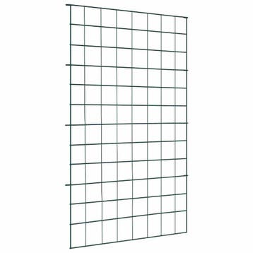 vidaXL Vijverhekken Set 8 st 50 x 80 cm Staal Groen, Verzenden, Nieuw, IJzer