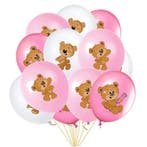 15-delige set Welcome Baby Girl met slingers en beren ballon, Verzenden, Nieuw, Versiering, Geboorte of Huwelijk