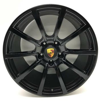 Porsche 991 2/4 (MK II)Originele 20 Classic II zwart +banden, Ophalen, Gebruikt, Banden en Velgen, Personenwagen