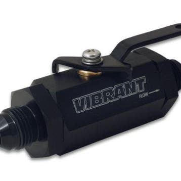 Vibrant -12AN to -12AN Male Shut Off Valve - Black, Auto diversen, Ophalen of Verzenden