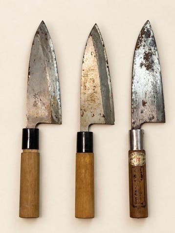 Japanese Vintage Wa-Bocho Kitchen Knives – Set of 3 – KIYA