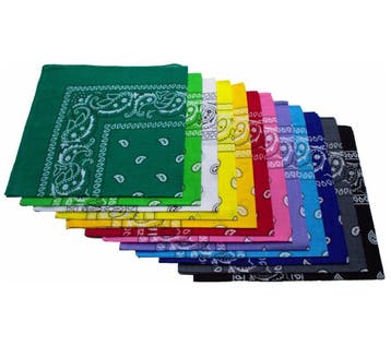 Fako Fashion - Bandana Set - Paisley Bandanas - 12 Stuks, Verzenden, Nieuw