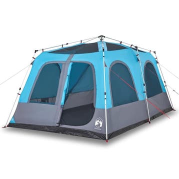 blauwe 8p tent - Voordelige retourdeal - 57% korting, Caravans en Kamperen, Ophalen of Verzenden, Zo goed als nieuw, Meer dan 6