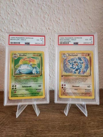 Pokémon - 2 Graded card - Venusaur, Machamp #15, #8 Foil -, Nieuw