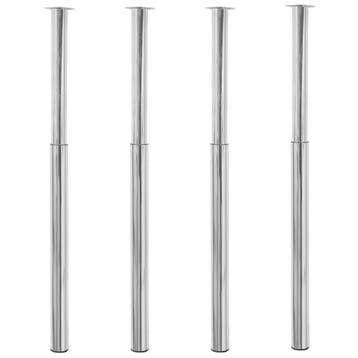 vidaXL Tafelpoten telescopisch 4 st 710-1100 mm, Verzenden, Nieuw