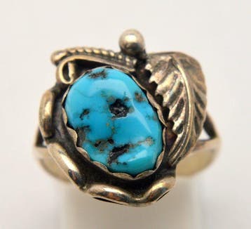 Navajo-ring - gesigneerd met L - Verenigde Staten (Zonder