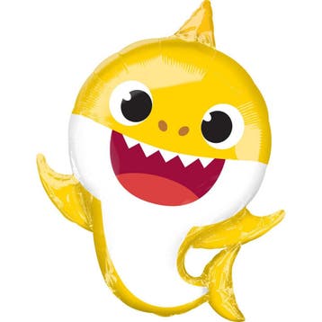 Folieballon Baby Shark  (53x66cm), Ophalen of Verzenden, Nieuw