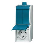 Busch Jaeger Ocean combinatie serie + wandcontactdoos IP44, Ophalen of Verzenden, Nieuw