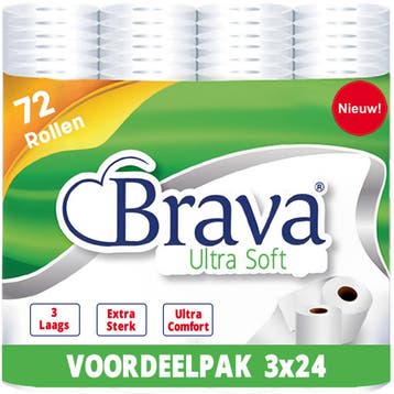 Voordeelverpakking: 72 Rollen - 3 Laags - Ultra Soft, Huis en Inrichting, Schoonmaakartikelen, Ophalen of Verzenden