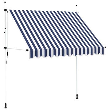 Luifel handmatig 250cm | Tweedekansje | OP=OP, Ophalen of Verzenden, Zo goed als nieuw, 250 cm tot 450 cm, Uitvalscherm