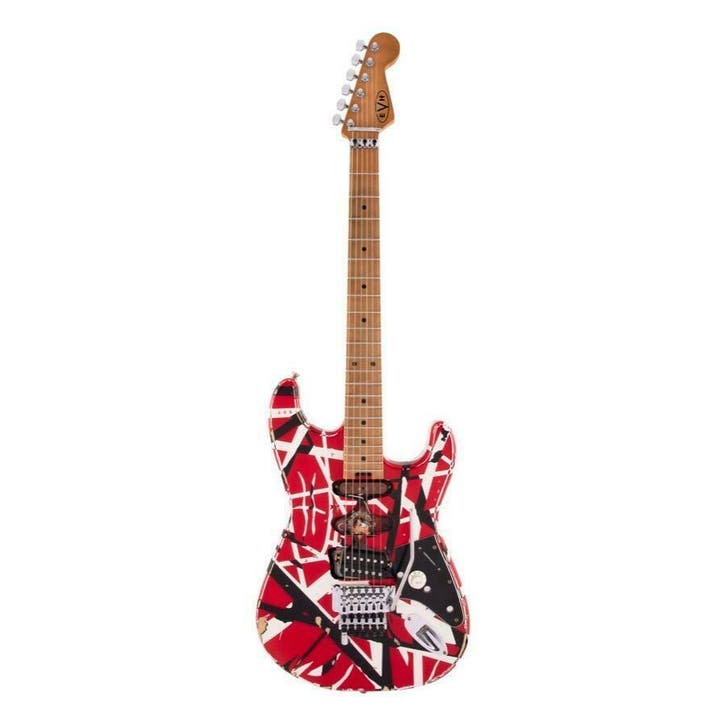 EVH Striped Series Frankie Maple Red with Black NU OMHOOG, Muziek en Instrumenten, Snaarinstrumenten | Gitaren | Elektrisch, Solid body