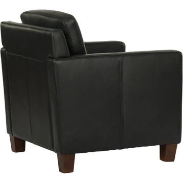 Set van 2 Leren fauteuils Smart - Granada Black (zwart) -, Nieuw, Ophalen of Verzenden, 50 tot 75 cm, Leer