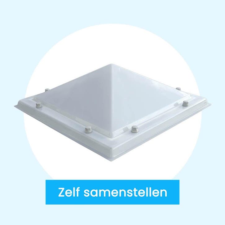 Losse lichtkoepel Piramide zelf samenstellen, Doe-het-zelf en Verbouw, Glas en Ramen, Overige typen, Nieuw, Verzenden