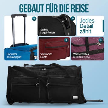 Reistas XXL Bordeaux Rood 160L met Wielen (Koffers - Tassen), Verzenden, Nieuw
