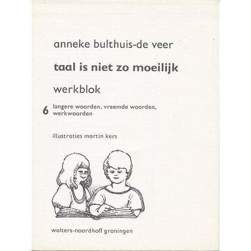 Taal is niet zo moeilijk Werkblok 6, Boeken, Schoolboeken, Nieuw, Verzenden