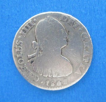 Spanje. Carlos IV. Real 1805, Mexico TH (Zonder