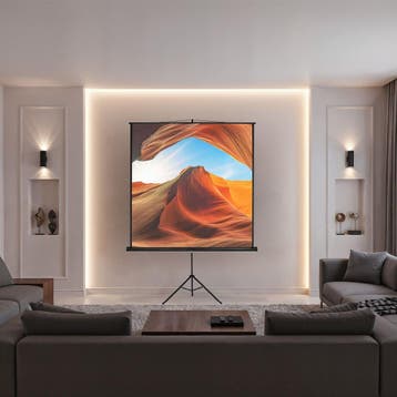 Projectiescherm met statief - 152 x 152 cm, Verzenden, Nieuw