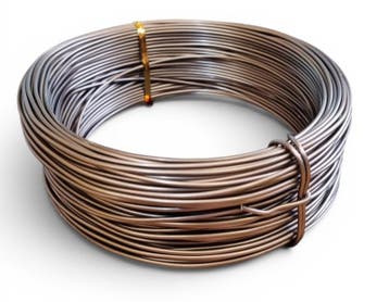 1 x Aluminium draad 2 mm – chocolade bruin mat – 60 mete, Ophalen of Verzenden, Nieuw, Kraal