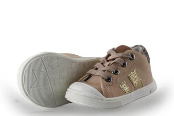 Jopper Sneakers Meisjes in maat 19 Beige, Verzenden, Schoenen, Zo goed als nieuw, Jongen of Meisje