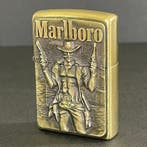 Zippo - Marlboro Cowboy - Zakaansteker - Messing, metaal, Nieuw