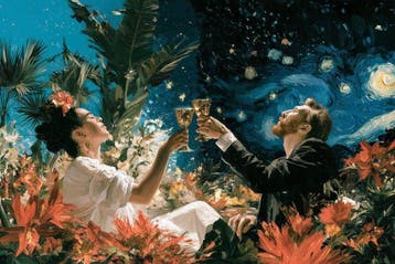 Iconica - Frida & Vincent: Toast under Starry Skies - unique