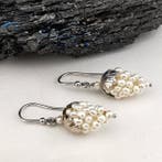 Parel - Zilver - Oorbellen - Parelachtige druiventrossen