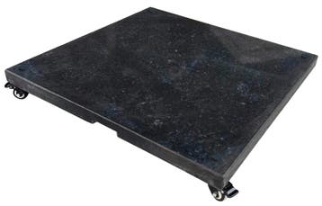Madison parasolvoet 90kg Graniet zwart met vier wielen -, Nieuw