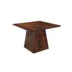 Mangohouten eettafel Mick vierkant bruin 110x110cm, Huis en Inrichting, Verzenden, Vierkant, Nieuw, Industriële meubels