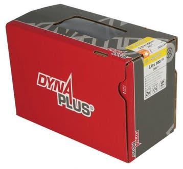Dynaplus unischroef 5.0x100 verzinkt TX25 (200 stuks), Verzenden, Nieuw