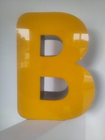 Industriële apparatuur - Typografie letter B - Duitsland