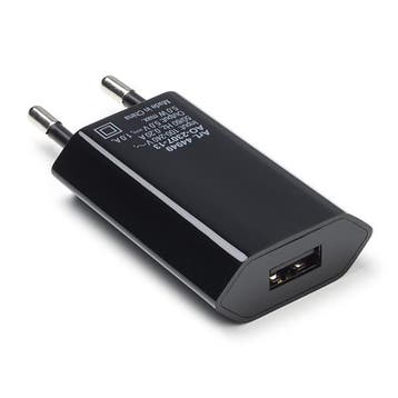 USB A oplader | Goobay | 1 poort (USB A, 5W, Zwart), Verzenden, Nieuw