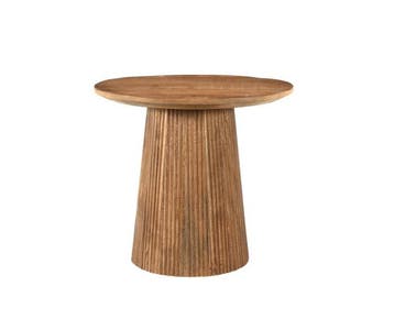 Bijzettafel Salvator Mangohout - Brown | Livingfurn, Ophalen of Verzenden, Nieuw