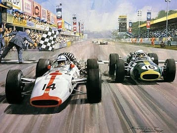 Honda F1 - John Surtees - 1967 - Print, Nieuw
