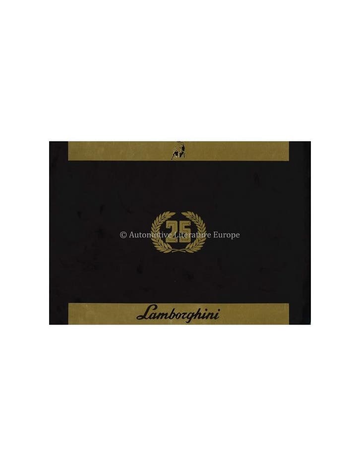 1988 LAMBORGHINI COUNTACH 5000 QV 25TH ANNIVERSARY BROCHURE, Boeken, Auto's | Folders en Tijdschriften