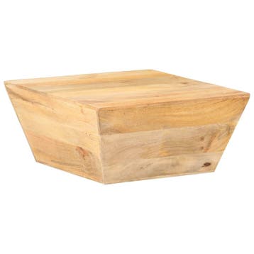 vidaXL Salontafel V-vormig 66x66x30 cm massief mangohout, Huis en Inrichting, 50 tot 100 cm, Verzenden, Nieuw, 50 tot 100 cm