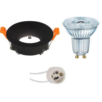 GU10 Inbouwspot Set - Mat Zwart - Inbouw Rond - Dimbaar -, Huis en Inrichting, Lampen | Spots, Metaal of Aluminium, Nieuw, Ophalen of Verzenden