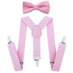 Fako Fashion - Kinder Bretels Met Vlinderstrik - Stippen -, Verzenden, Nieuw