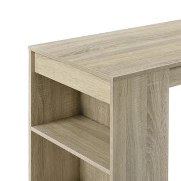 Bartafel met 3 planken 110x50x103 cm eikenkleurig, Verzenden, Nieuw
