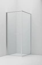 Inslide douchecabine 90 x 90 x 200 cm – chroom, naar binnen, Ophalen of Verzenden, Nieuw, Chroom, Bad