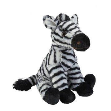 Ravensden zebra knuffel - pluche - zwart/wit - 30 cm, Verzenden, Nieuw