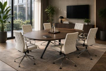 Vitra ID Trim vergaderstoel, zand-chrome, Overige plaatsen, Ophalen of Verzenden, Gebruikt, Bureau