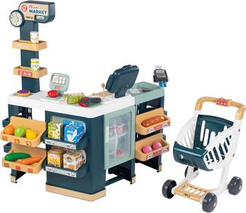 Kinderwinkel met winkelwagentje | Tweedekansje | OP=OP, Ophalen of Verzenden, Zo goed als nieuw, Kunststof, Speelkeuken